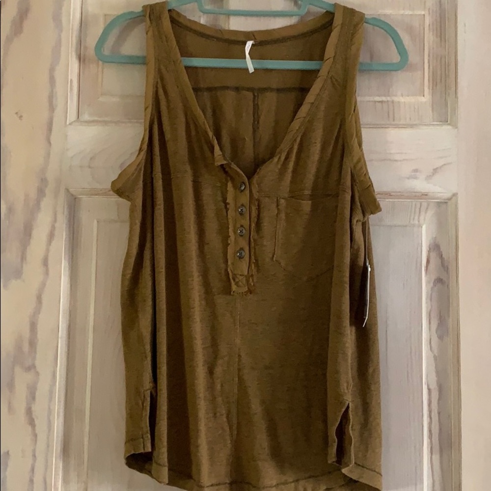 Olive FP Henley top S